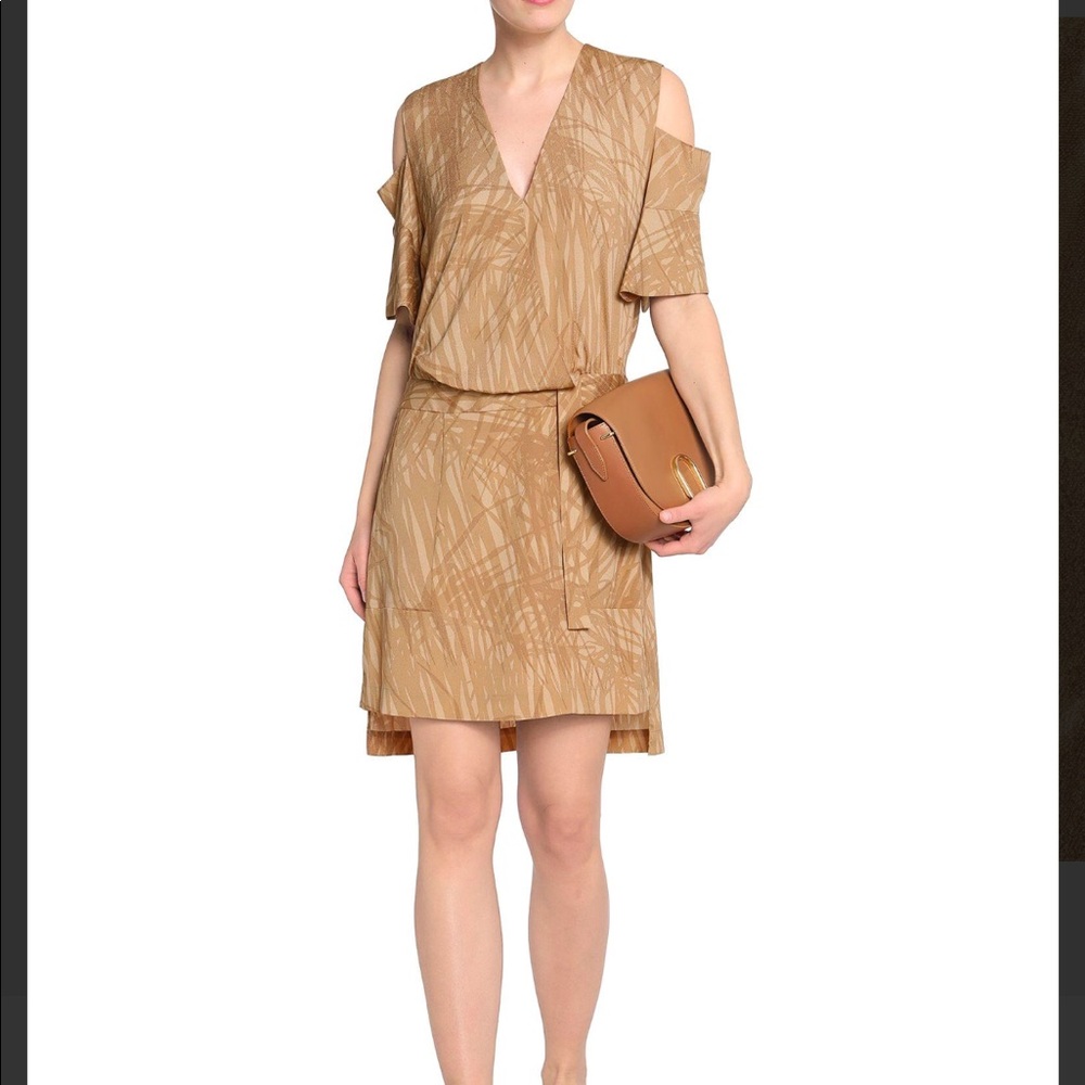 Halston Women's Natural Short Dress - Picture 3 of 4